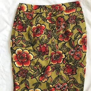 Loft Floral Skirt Size 6